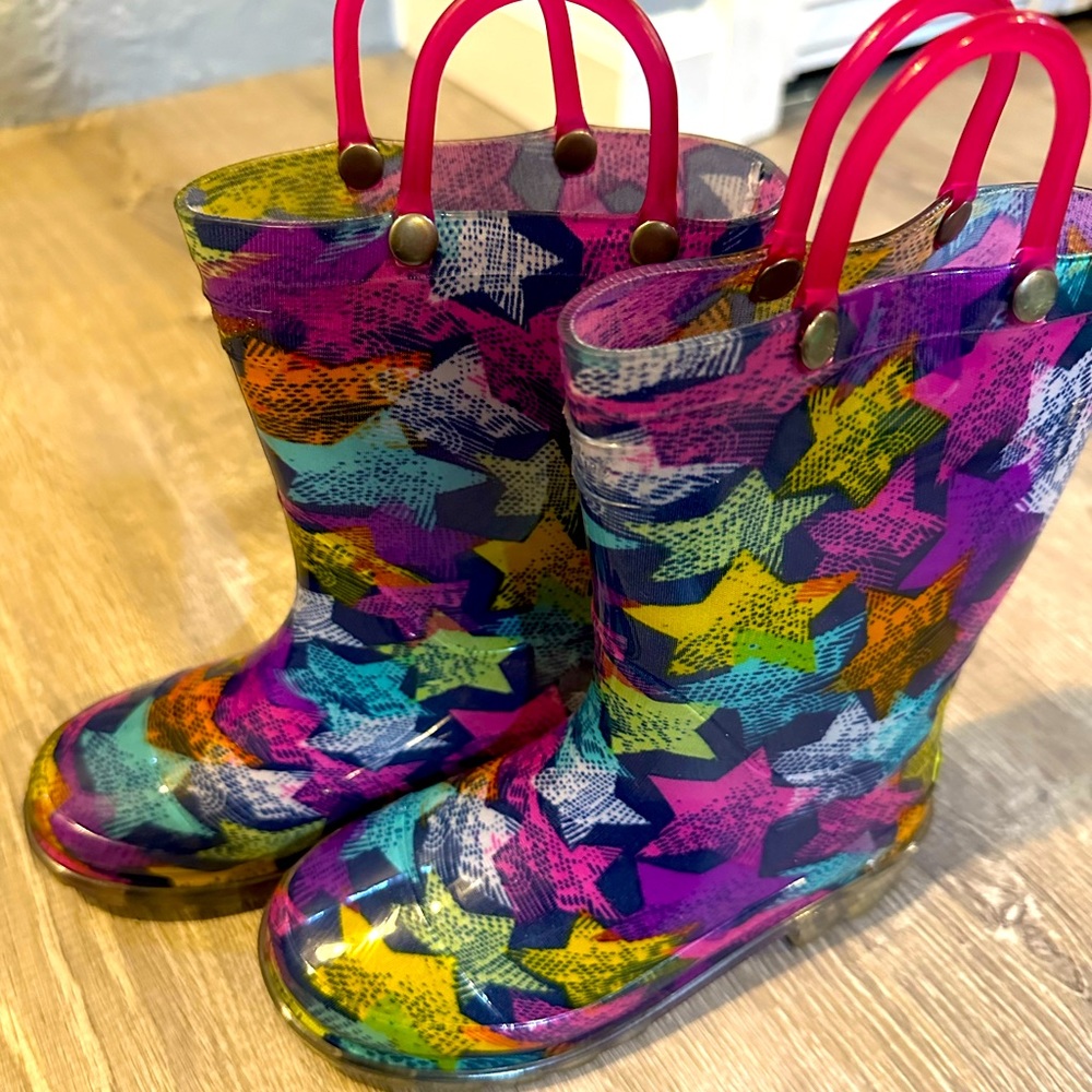 WESTERN CHIEF light up rain boots size 10